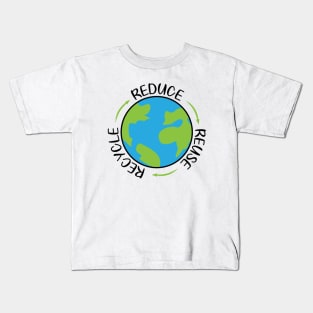 Reduce Reuse Recycle Kids T-Shirt
